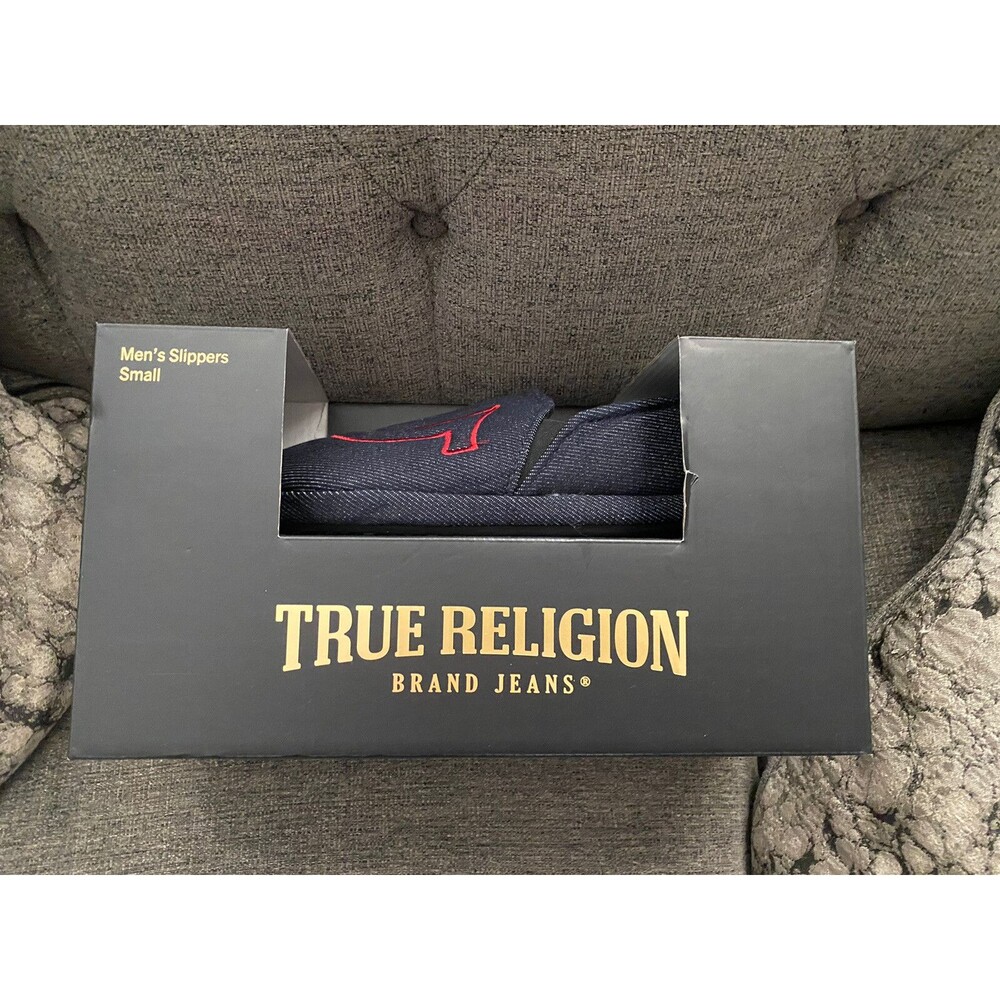 True Religion Slide Men’s Shoe Size 7-8 Slip On Slippers Brand New Blue